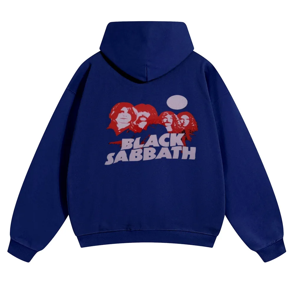 Mens Vintage Black Sabbath Rock Hoodies