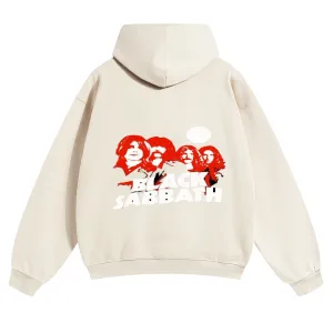 Mens Vintage Black Sabbath Rock Hoodies