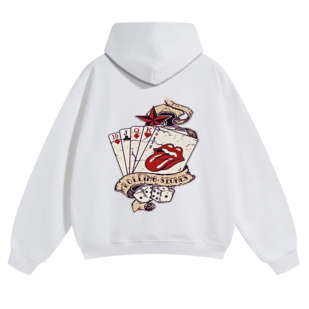 Mens Vintage The Rolling Stones Rock Band Hoodies