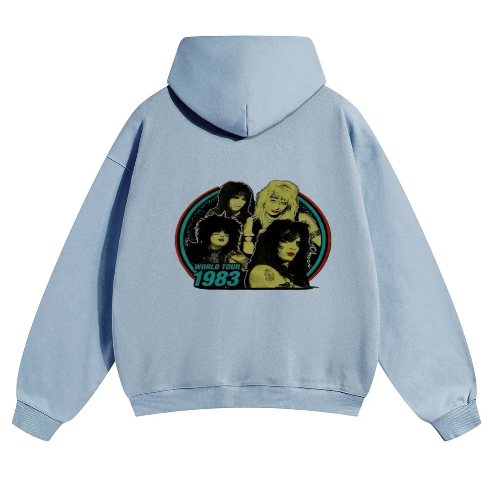 Mens Vintage World Tour 1983 Hoodies