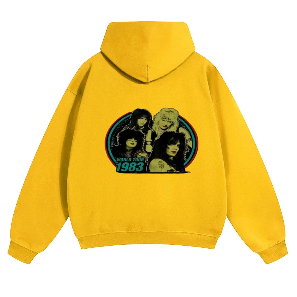 Mens Vintage World Tour 1983 Hoodies