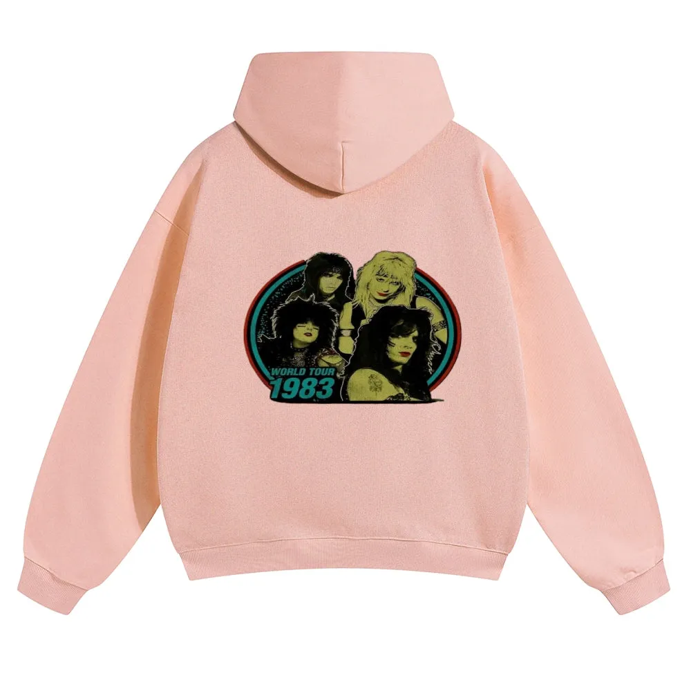 Mens Vintage World Tour 1983 Hoodies
