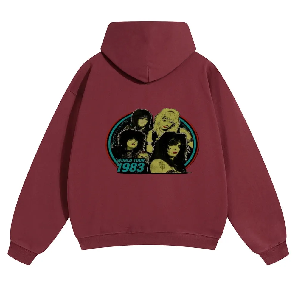 Mens Vintage World Tour 1983 Hoodies