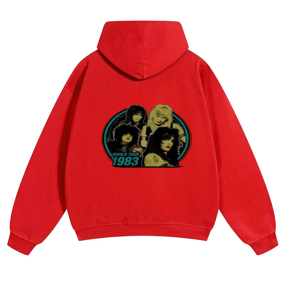 Mens Vintage World Tour 1983 Hoodies