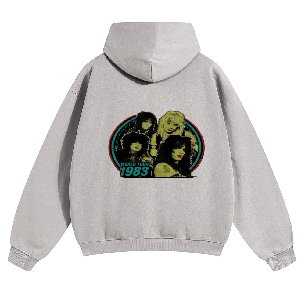 Mens Vintage World Tour 1983 Hoodies