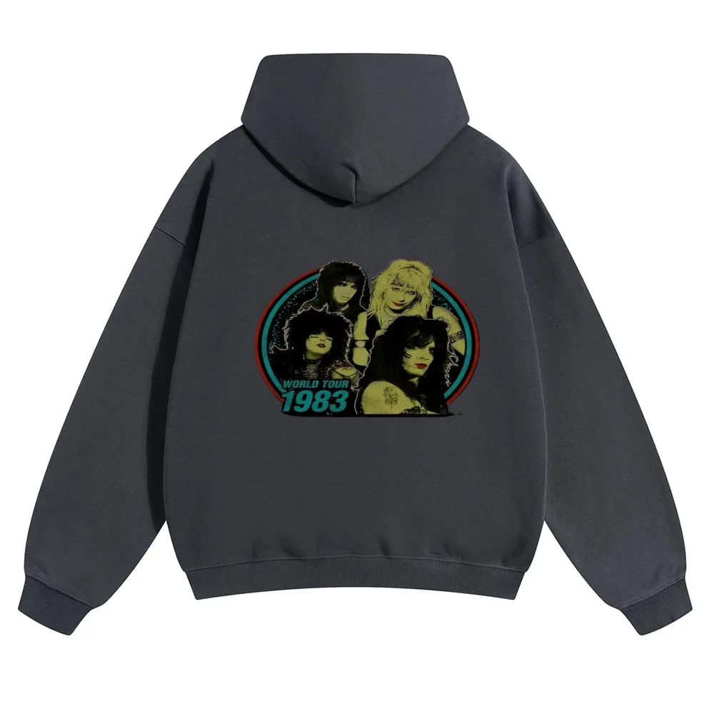 Mens Vintage World Tour 1983 Hoodies