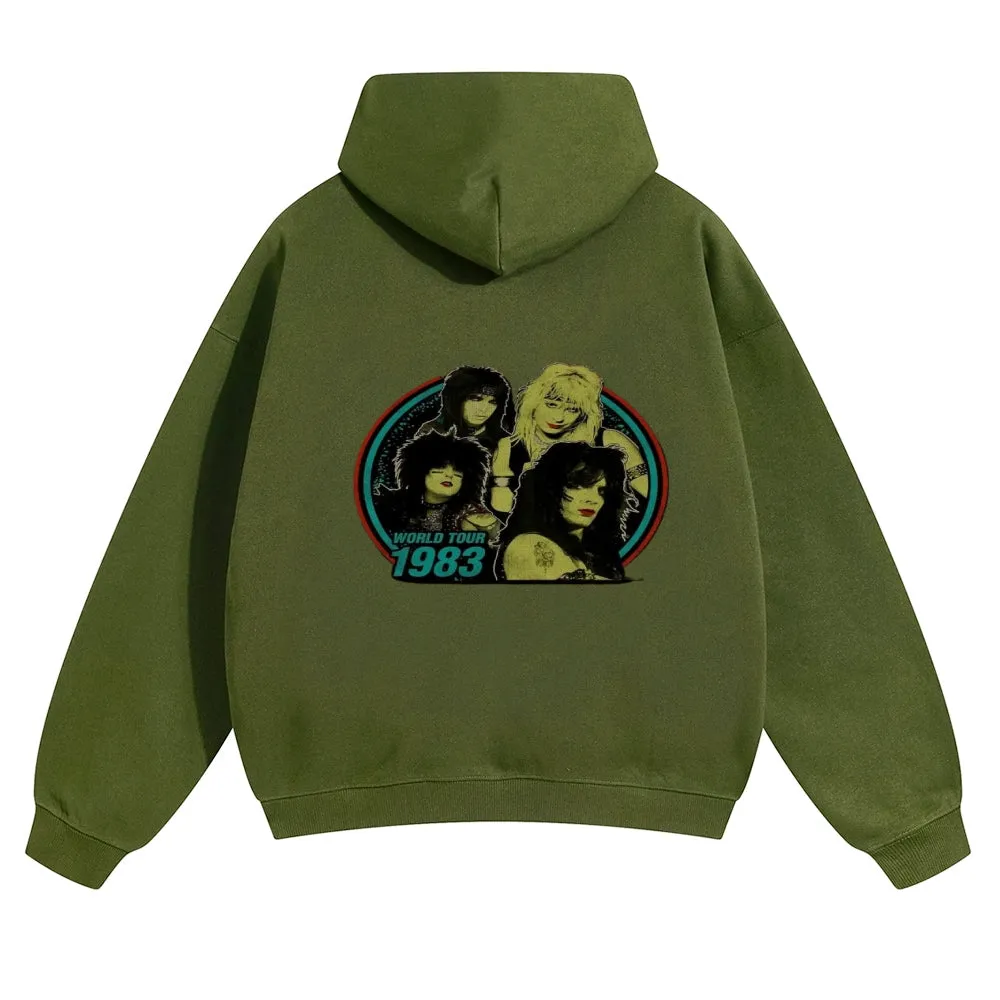 Mens Vintage World Tour 1983 Hoodies