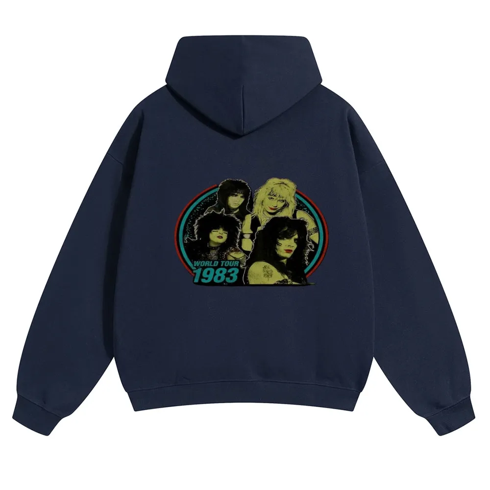 Mens Vintage World Tour 1983 Hoodies