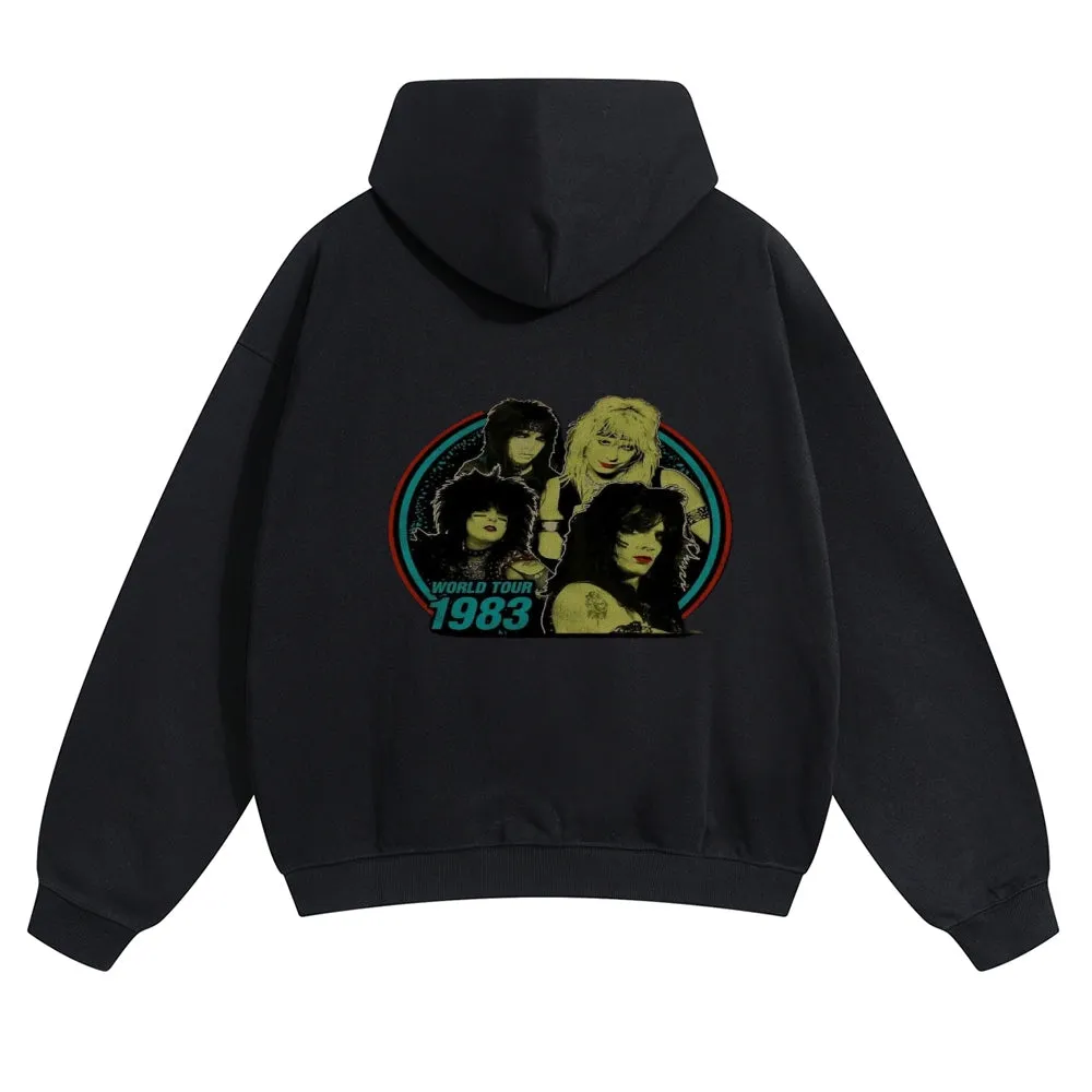 Mens Vintage World Tour 1983 Hoodies