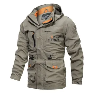 Men's Windproof Hiking Jackets Outdoor Jacket Multi Pockets