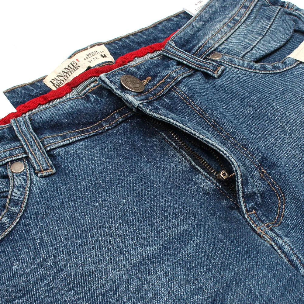 Mid Blue Denim Shorts