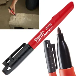 Milwaukee INKZALL Fine Tip Marker Pen Black 1mm Tip