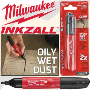MILWAUKEE INKZALL LARGE CHISEL TIP ALL SURFACE MARKER PEN ( X 1  )