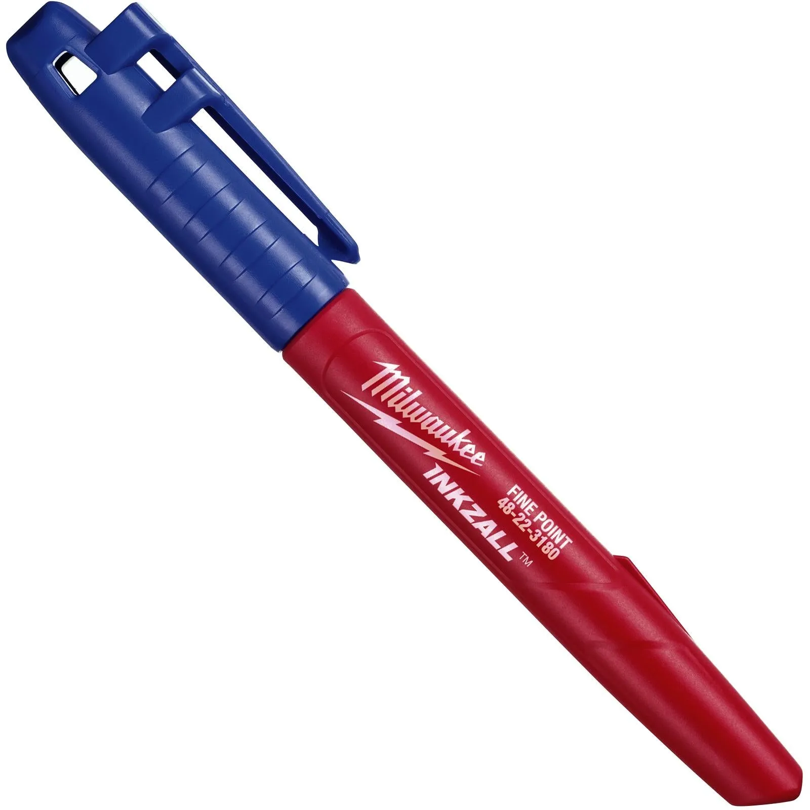 Milwaukee INKZALL Permanent Marker Pen Blue 1mm Tip