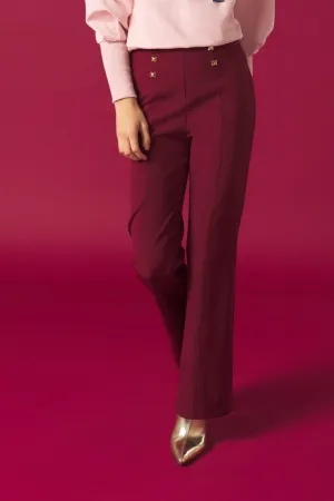 Minueto Marion Burgundy Trousers