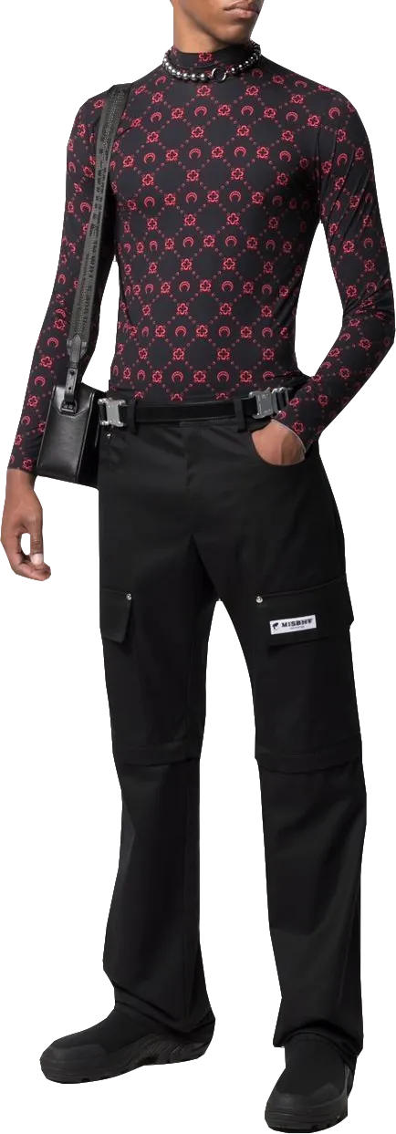 MISBHV Black Organic Cotton-recycled Polyester Blend 2-in-1 Cargo Trousers BNWT UK M
