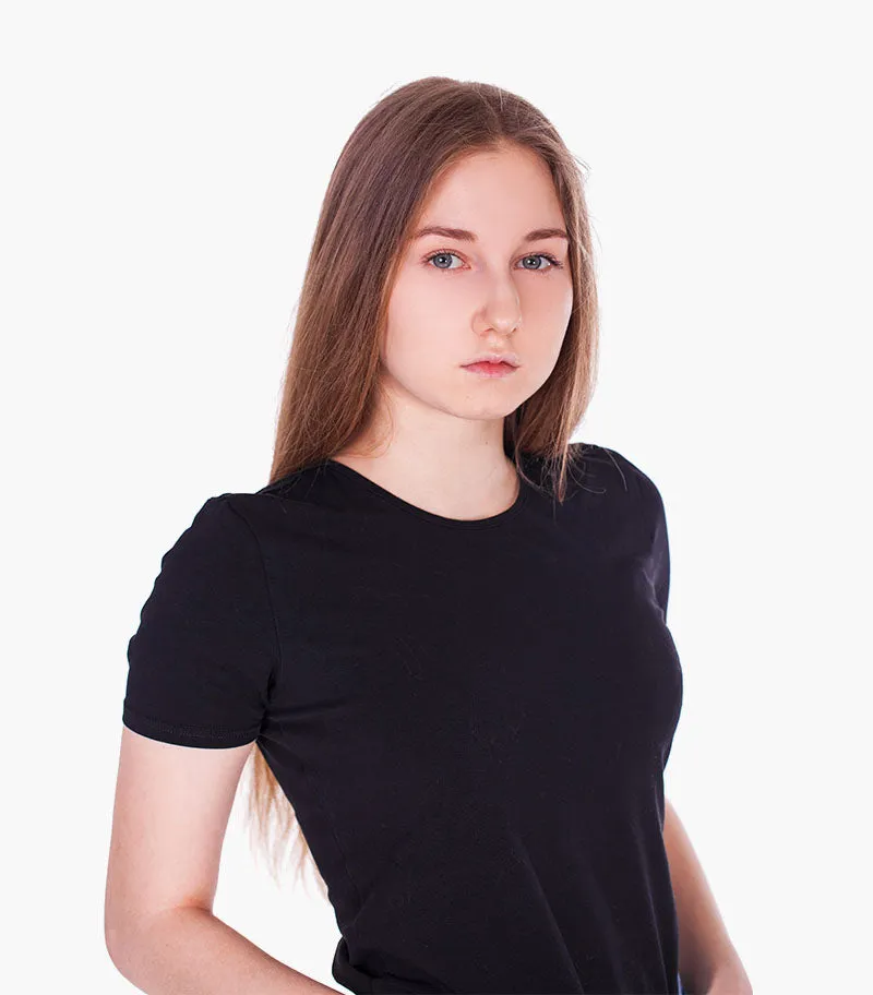 Mock Up Black T-Shirt