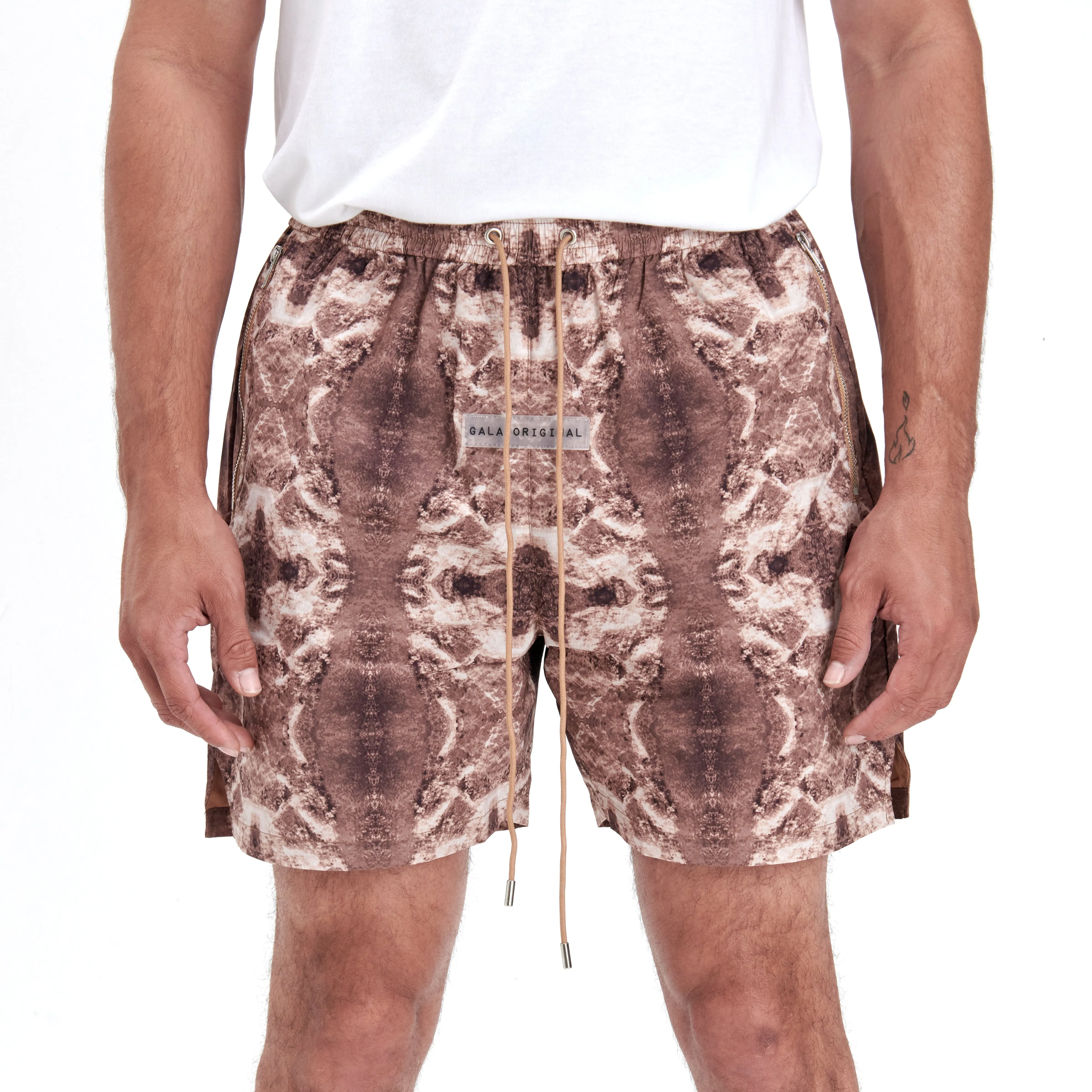 MOTIF SHORTS (SEPIA)