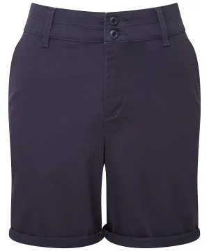 Navy - Womens lightweight chino shorts