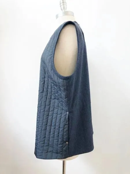 NEW Lafayette 148 Blue Vest Size Xl