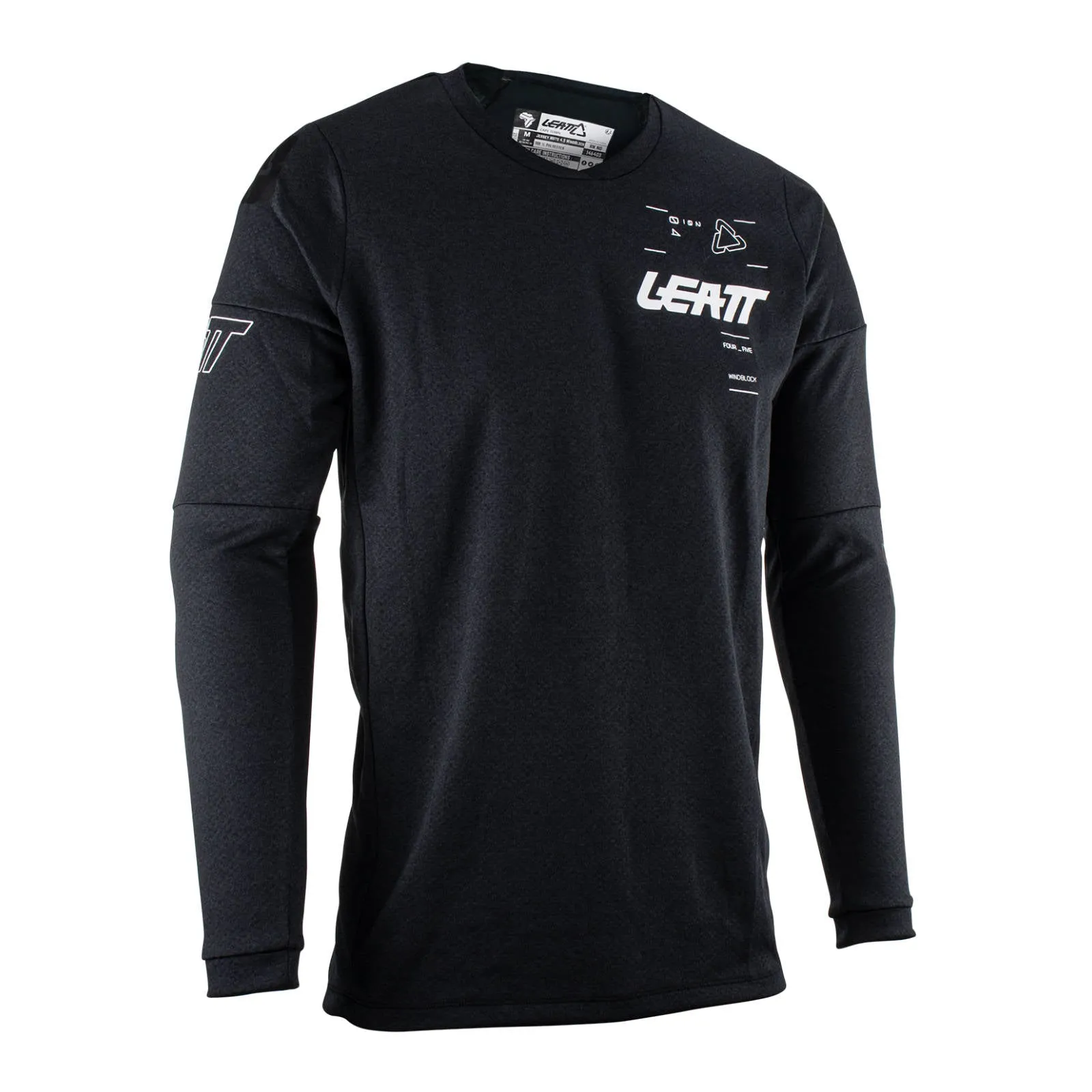 New LEATT 4.5 Windblock Off-Road Jersey v.24 - Black Small #LE5023031400