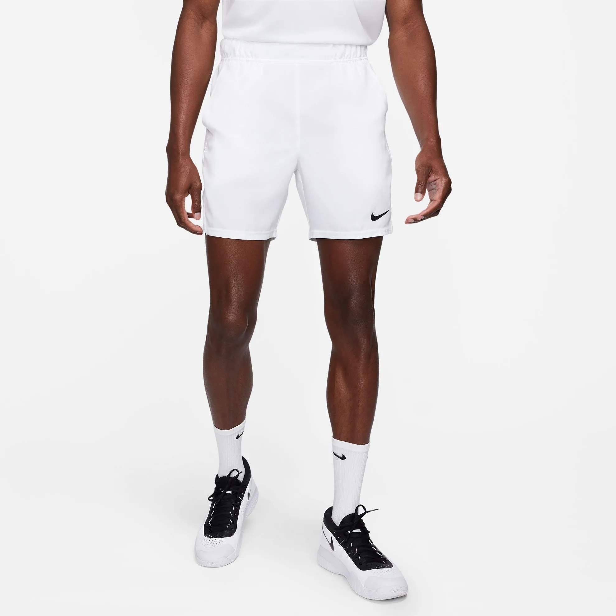 Nike Men's Dri-FIT Victory Short 7-Inch (White/Black)