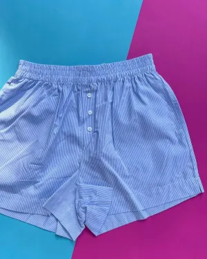 Non Private: Boxer Shorts - Blue Stripe