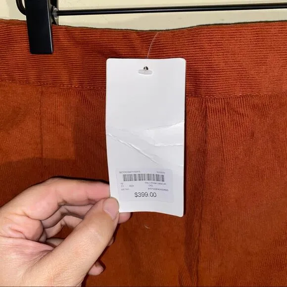 NWT C&amp;A corduroy exposed zipper shorts 13