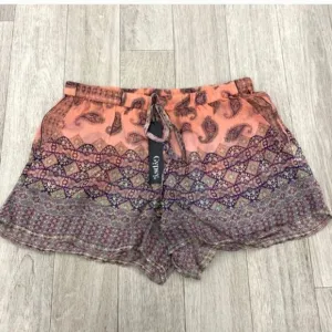 NWT! Gypsy 05 Silk Women's Vidya Paisley Multi Print Shorts Anthropologie Small