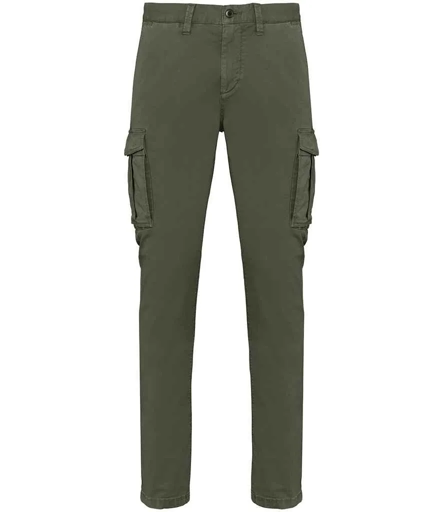 Organic Washed Cargo Trousers: Mens