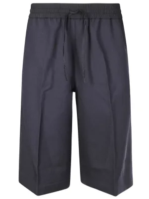 Oversized Bermuda Shorts With Elastic Waist