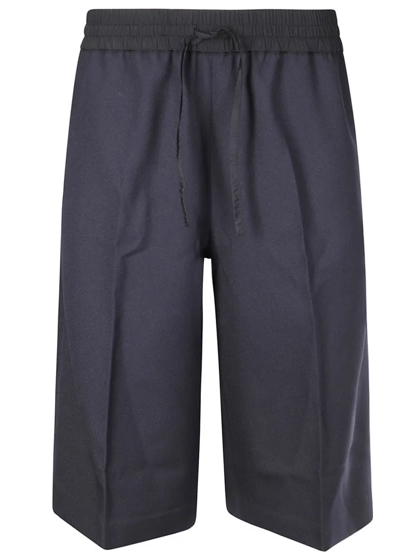 Oversized Bermuda Shorts With Elastic Waist