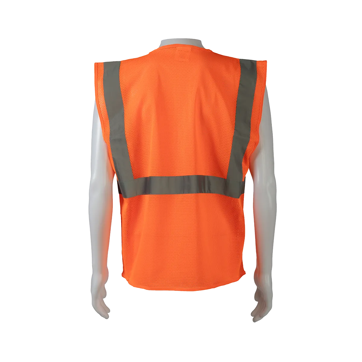 OVM24 ANSI CLASS II Orange Mesh 4-Pocket Safety Vests