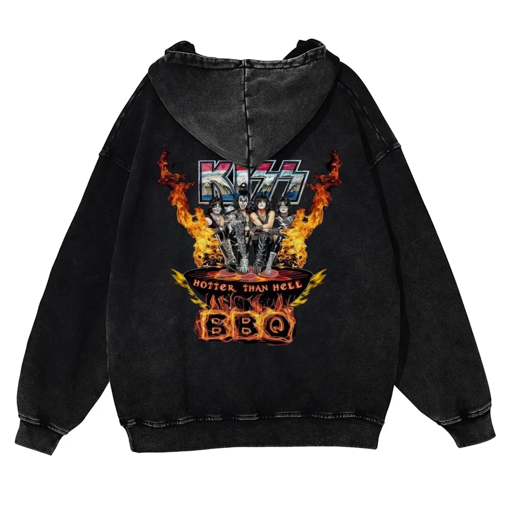 Parihar Men's Rock Band Pullover Hoodies