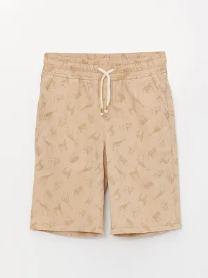Patterned Boy Roller with Elastic Waist