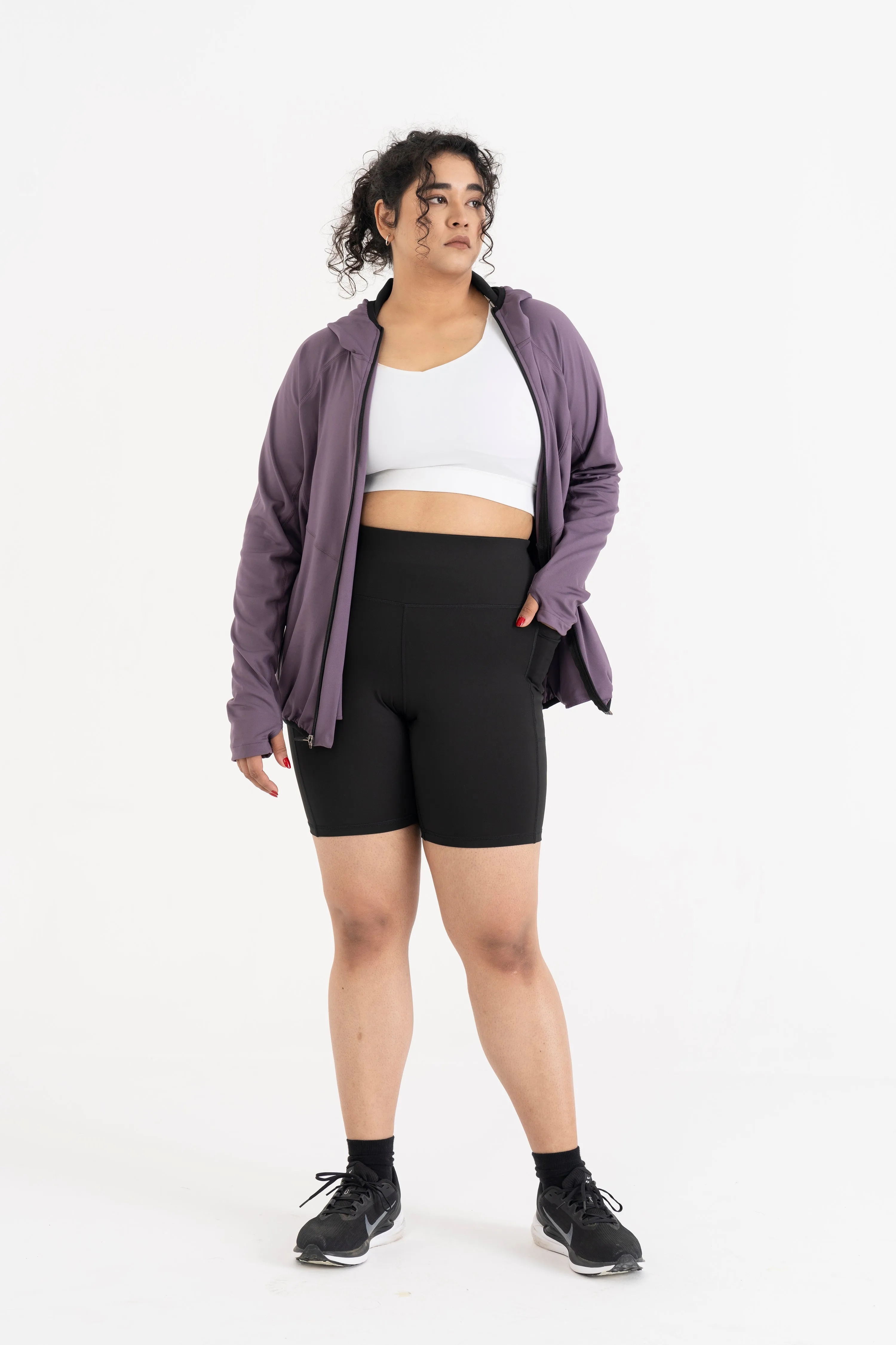 Performance Hooded Jacket: Lilac Mist