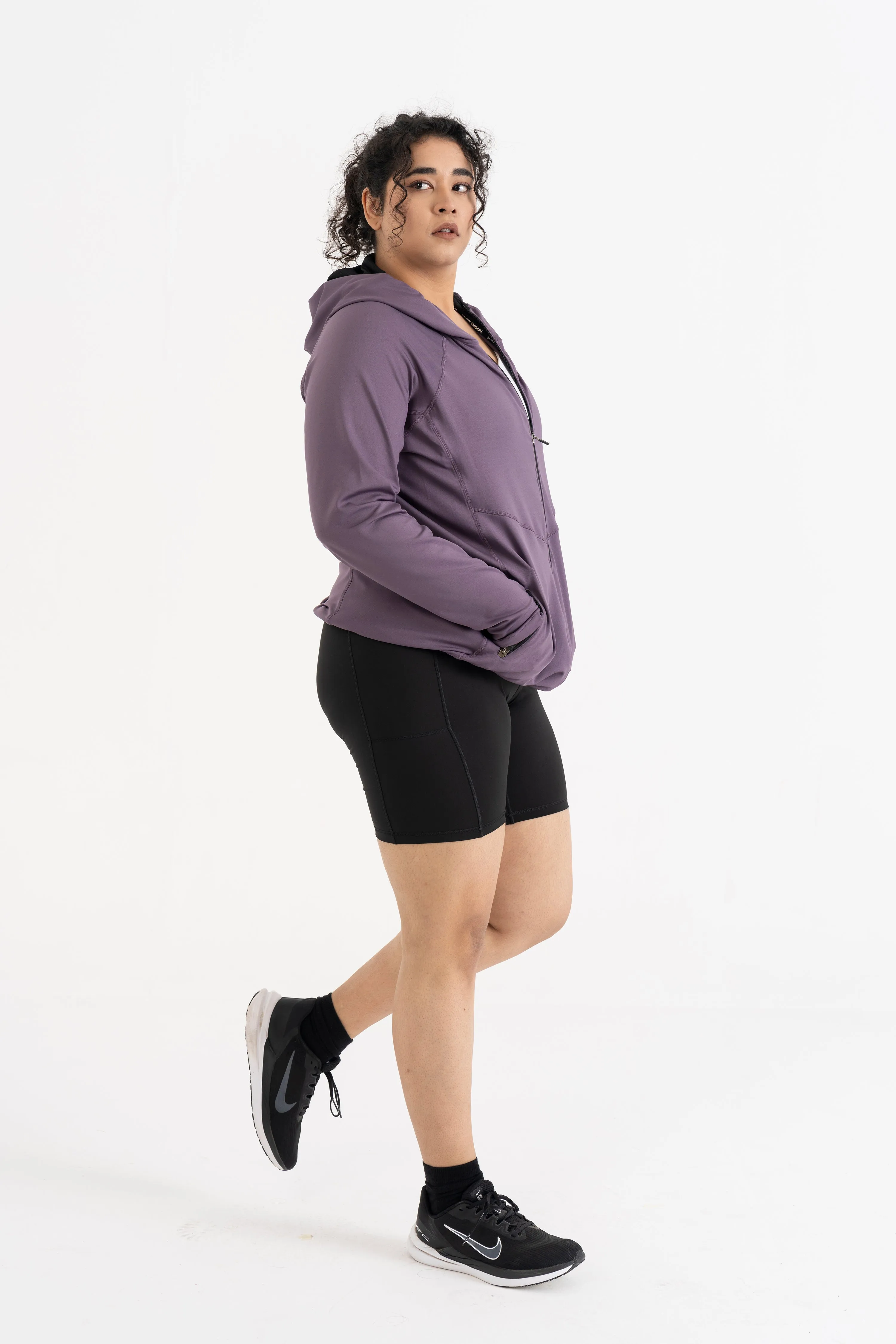 Performance Hooded Jacket: Lilac Mist