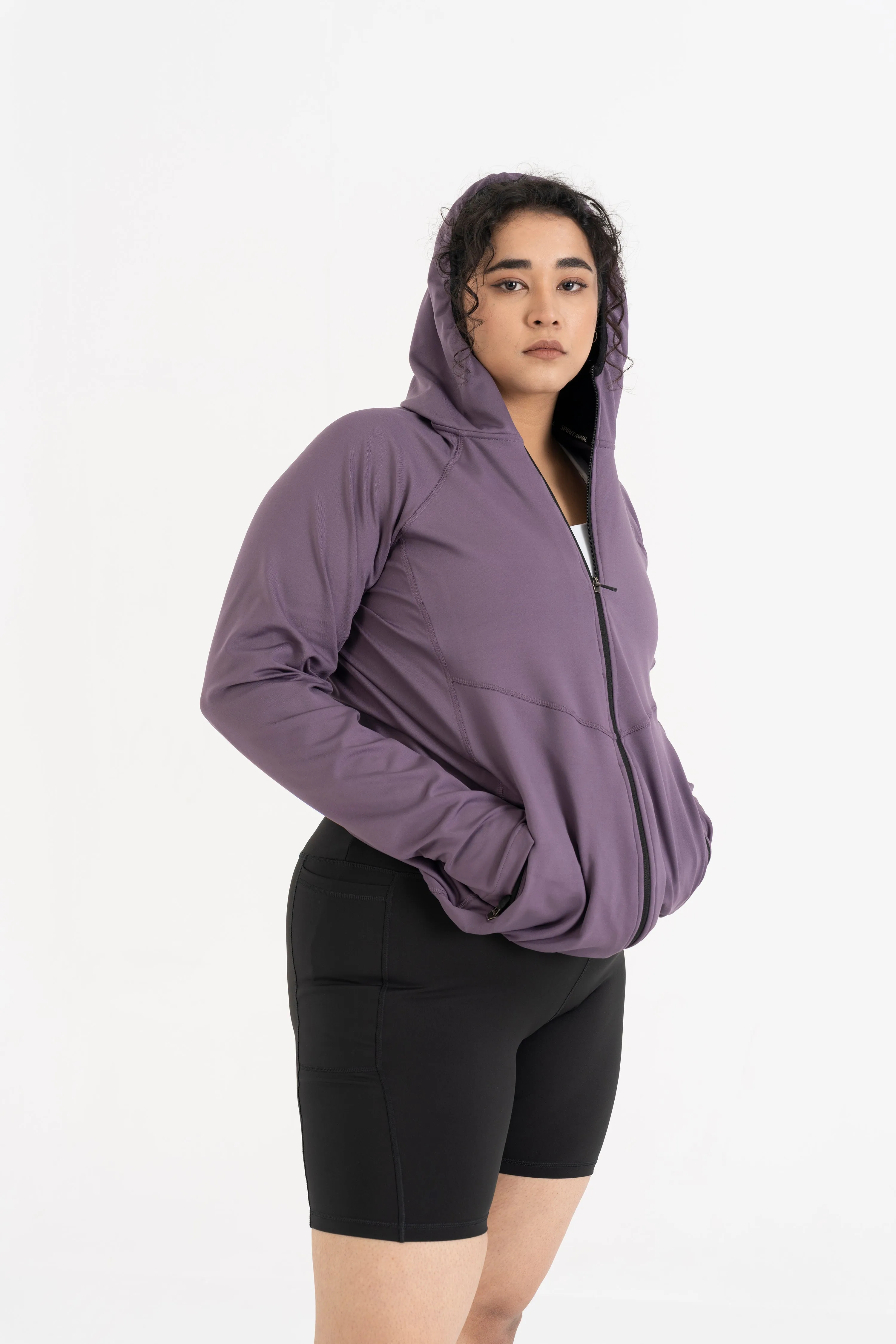 Performance Hooded Jacket: Lilac Mist
