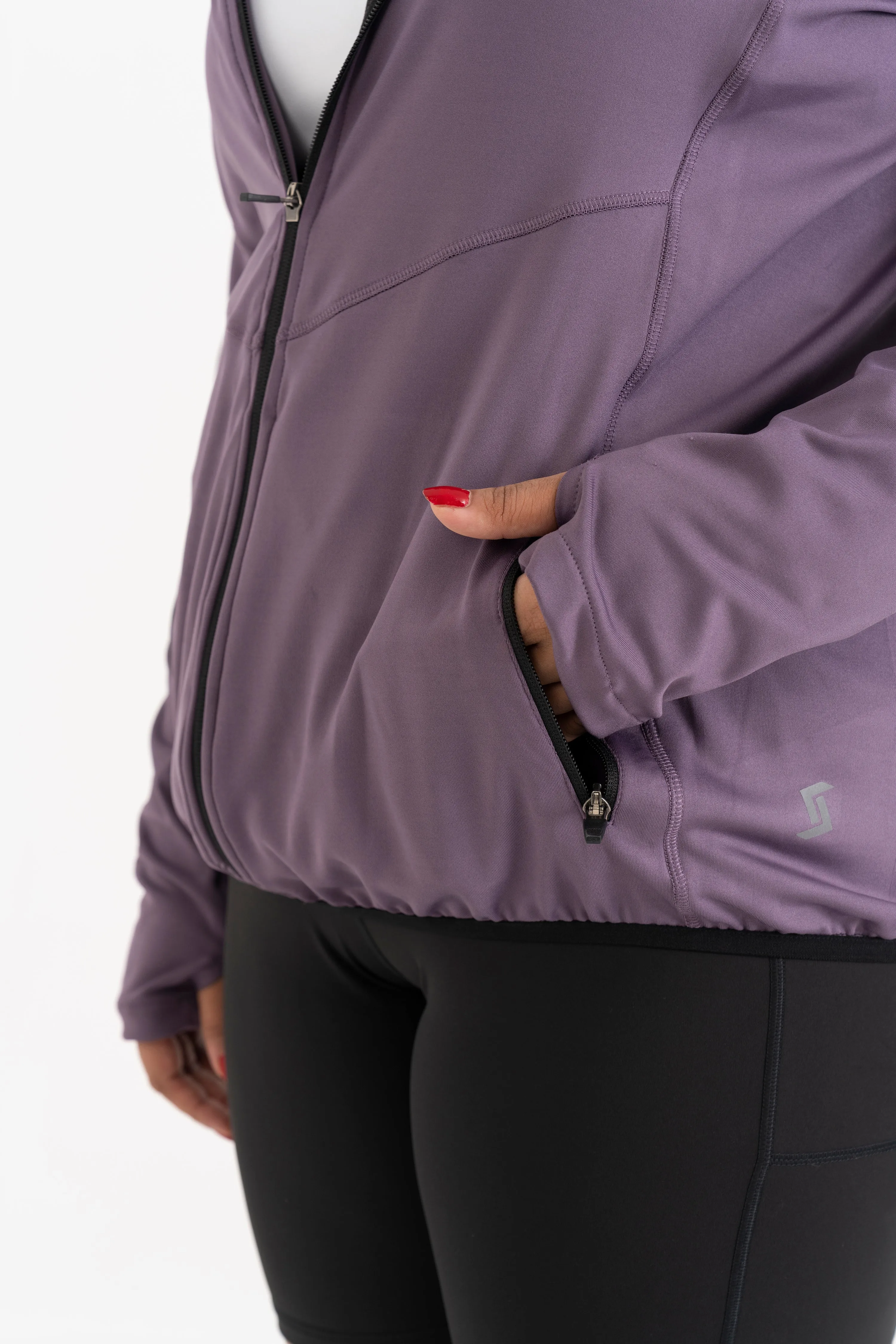 Performance Hooded Jacket: Lilac Mist