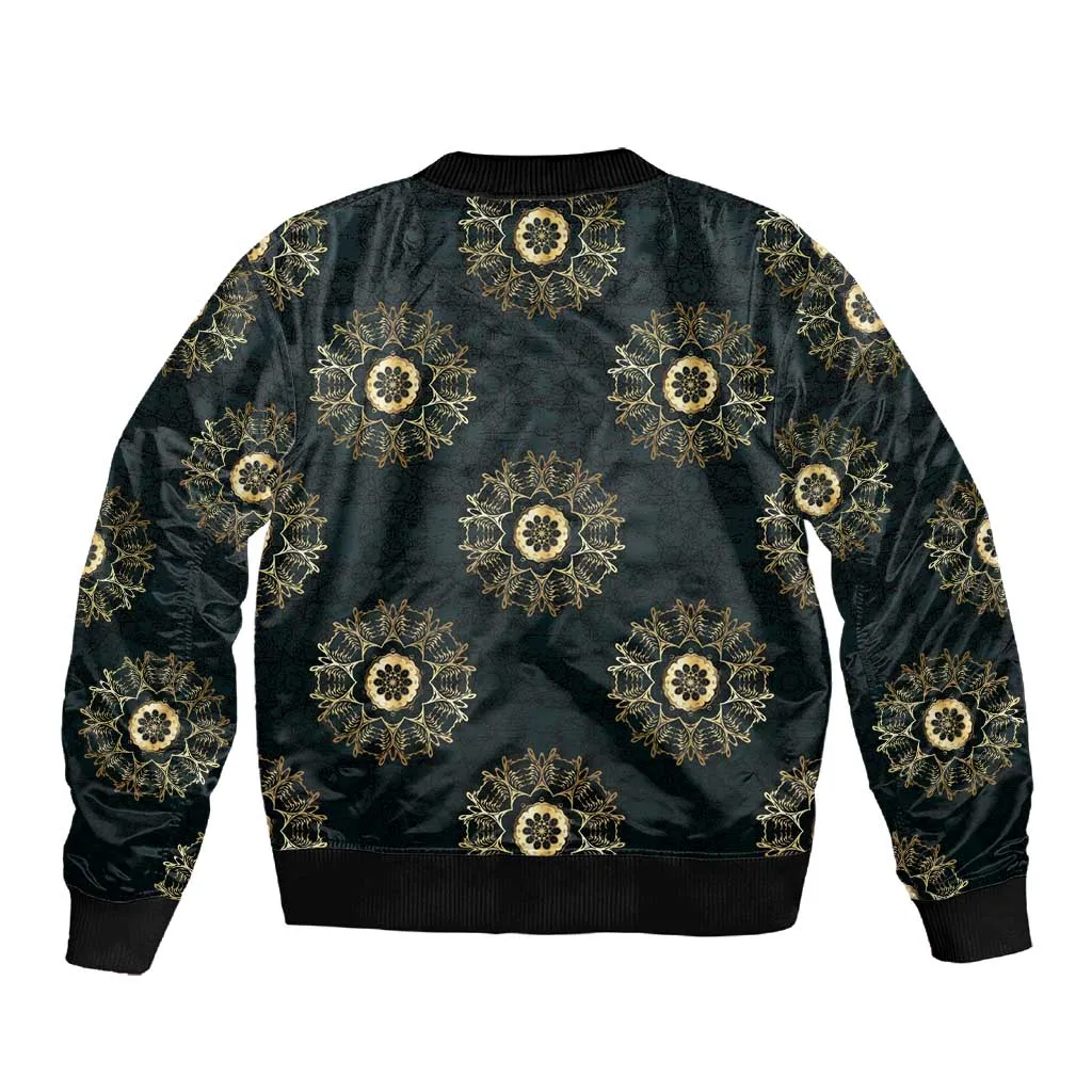 Personalized Afro Women Sleeve Zip Bomber Jacket Powerful African Pattern DT03