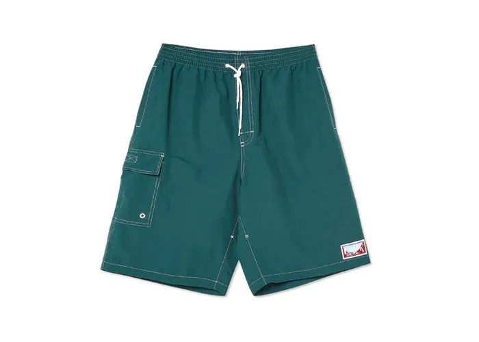 Polar Spiral Swim Shorts Dark Green