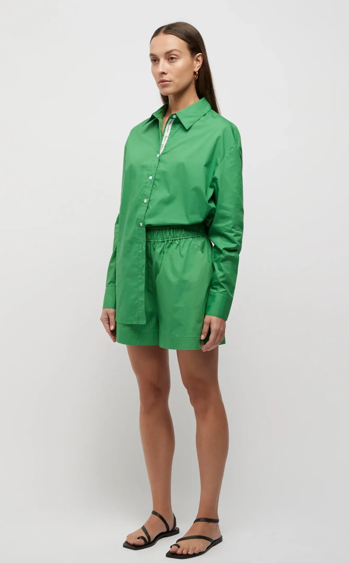 Positano Elastic Waist Shorts Green