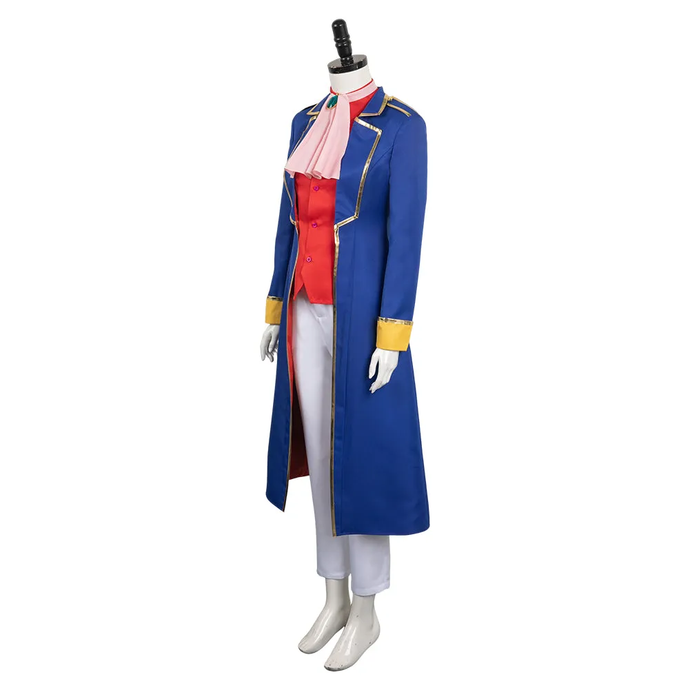 Princess Peach: Showtime! Swordfighter Peach Game Character Blue Suit Cosplay Costume Outfits