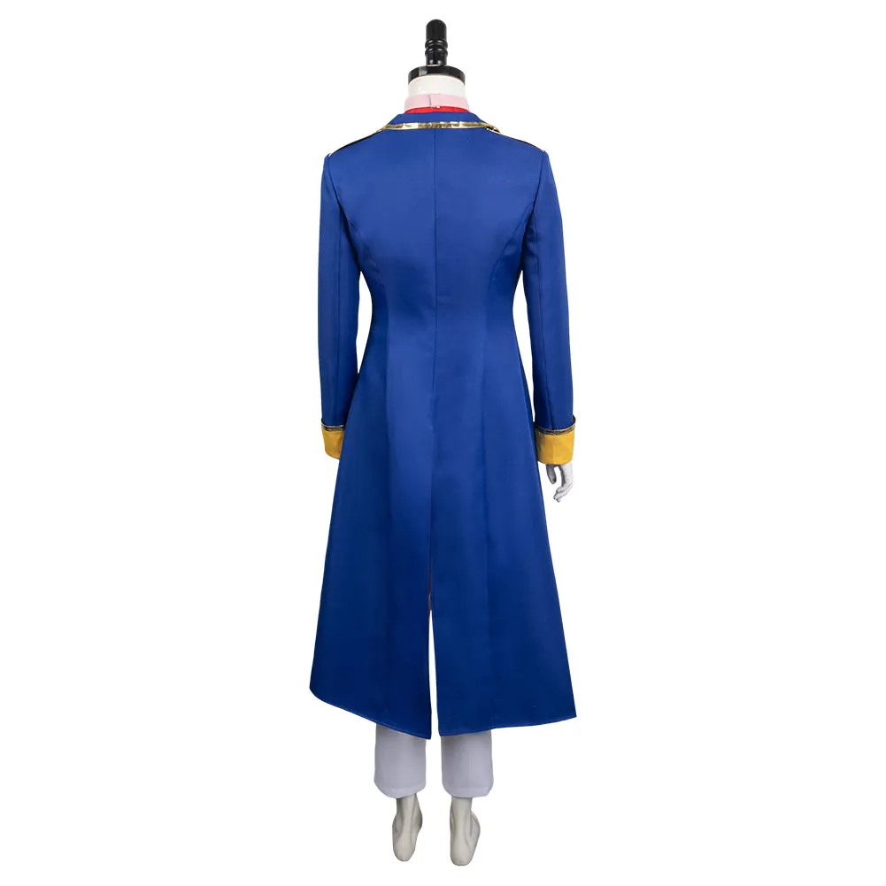 Princess Peach: Showtime! Swordfighter Peach Game Character Blue Suit Cosplay Costume Outfits