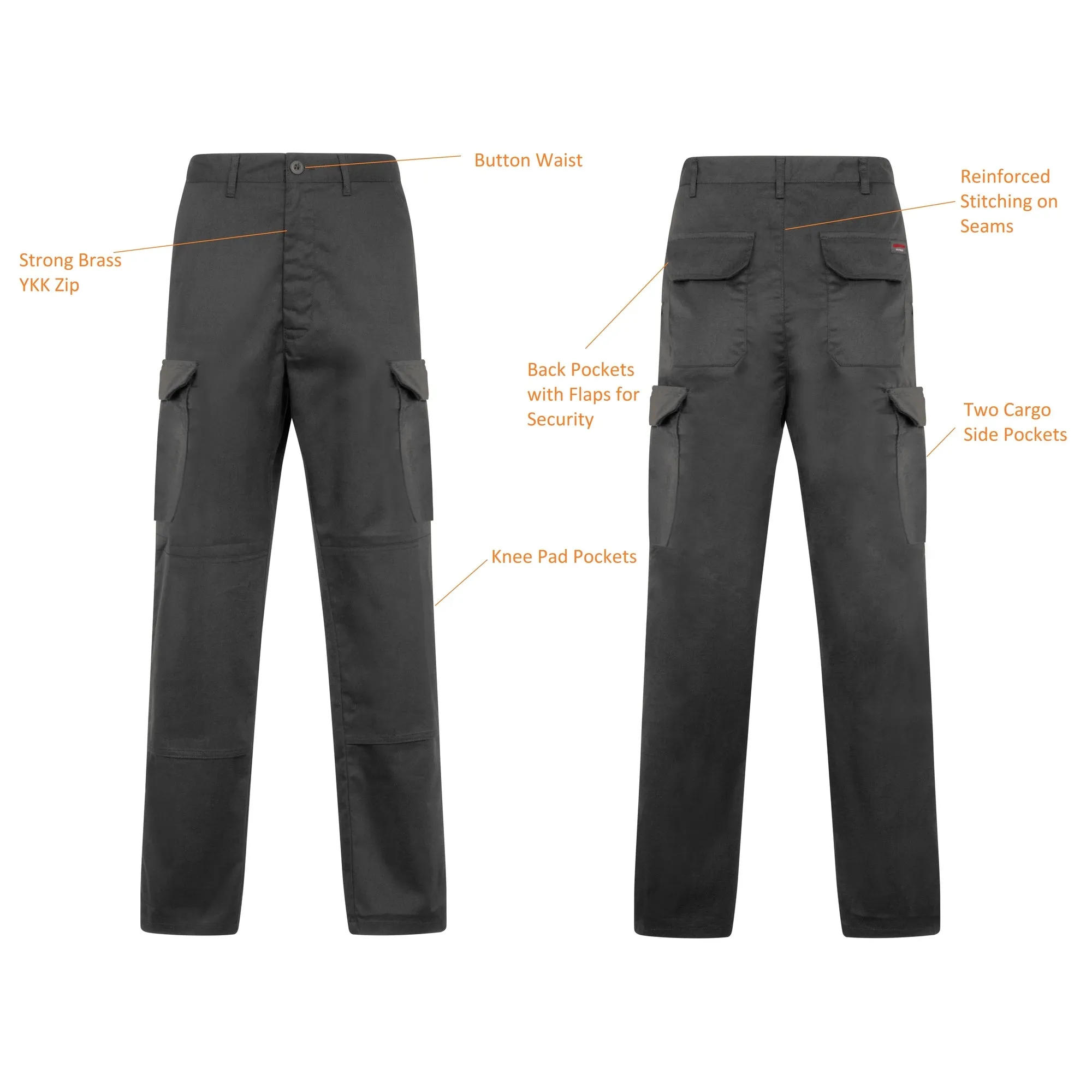 Proluxe Twin Pack - Endurance Two Tone Cargo Combat Work Trouser