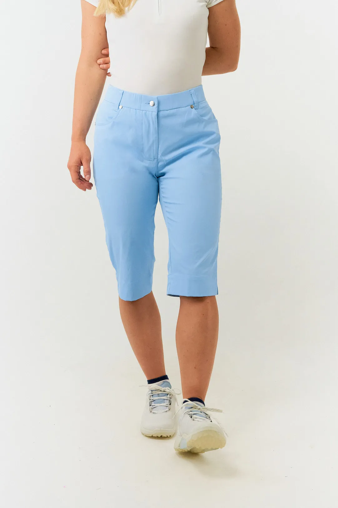 Pure Golf Ladies Bermuda Shorts - Pale Blue