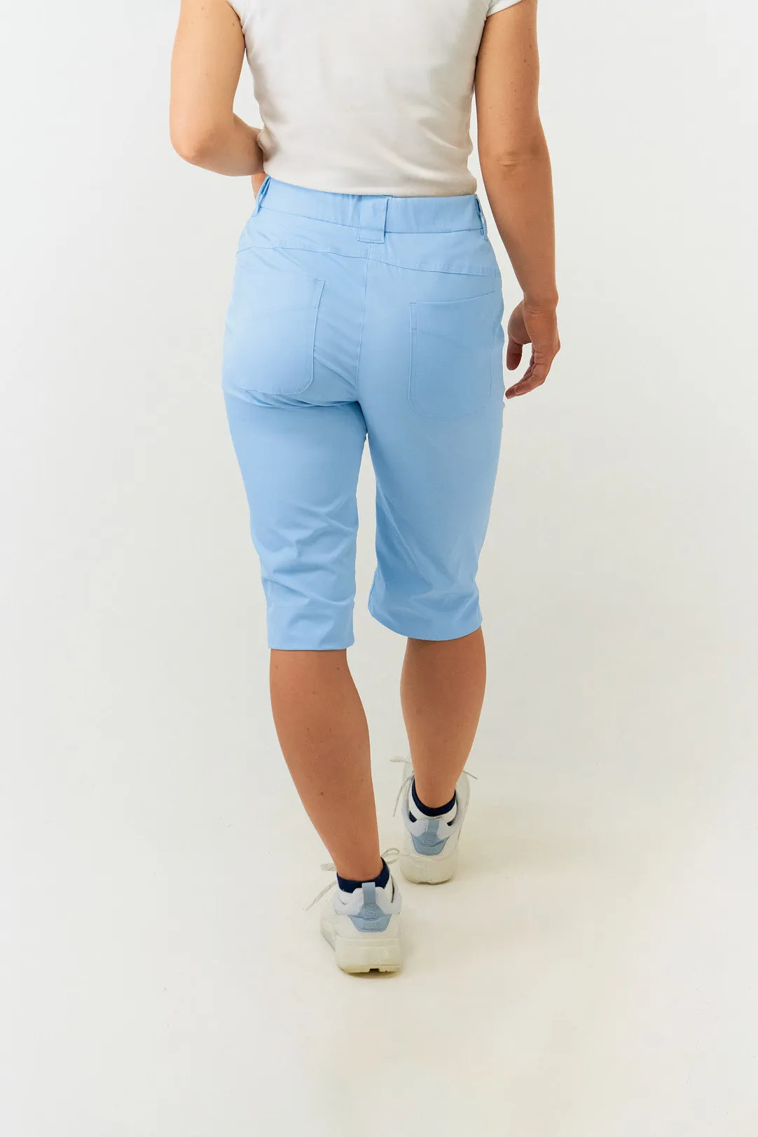 Pure Golf Ladies Bermuda Shorts - Pale Blue