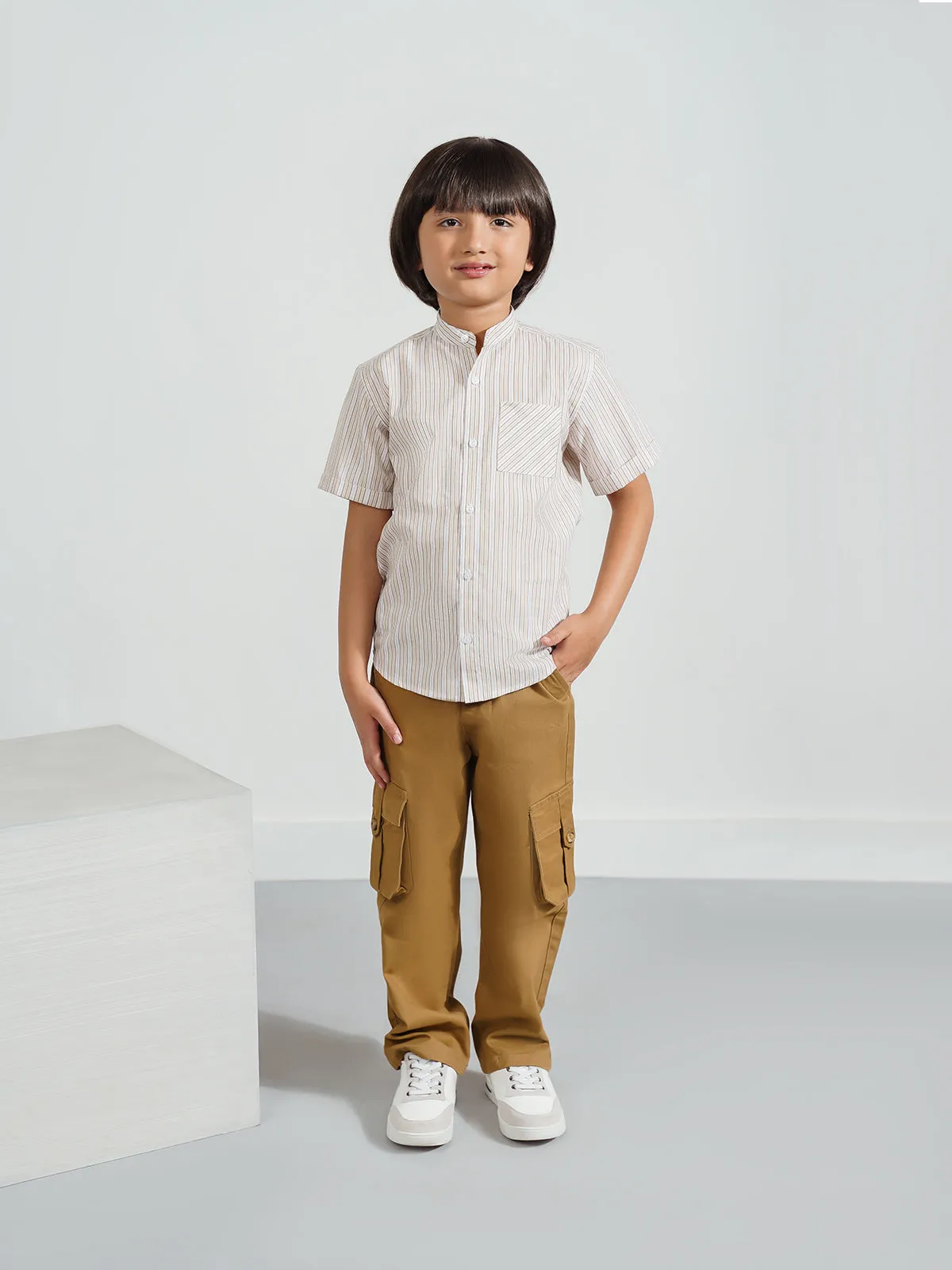 "AOKI" Cargo Fit Twill Trouser
