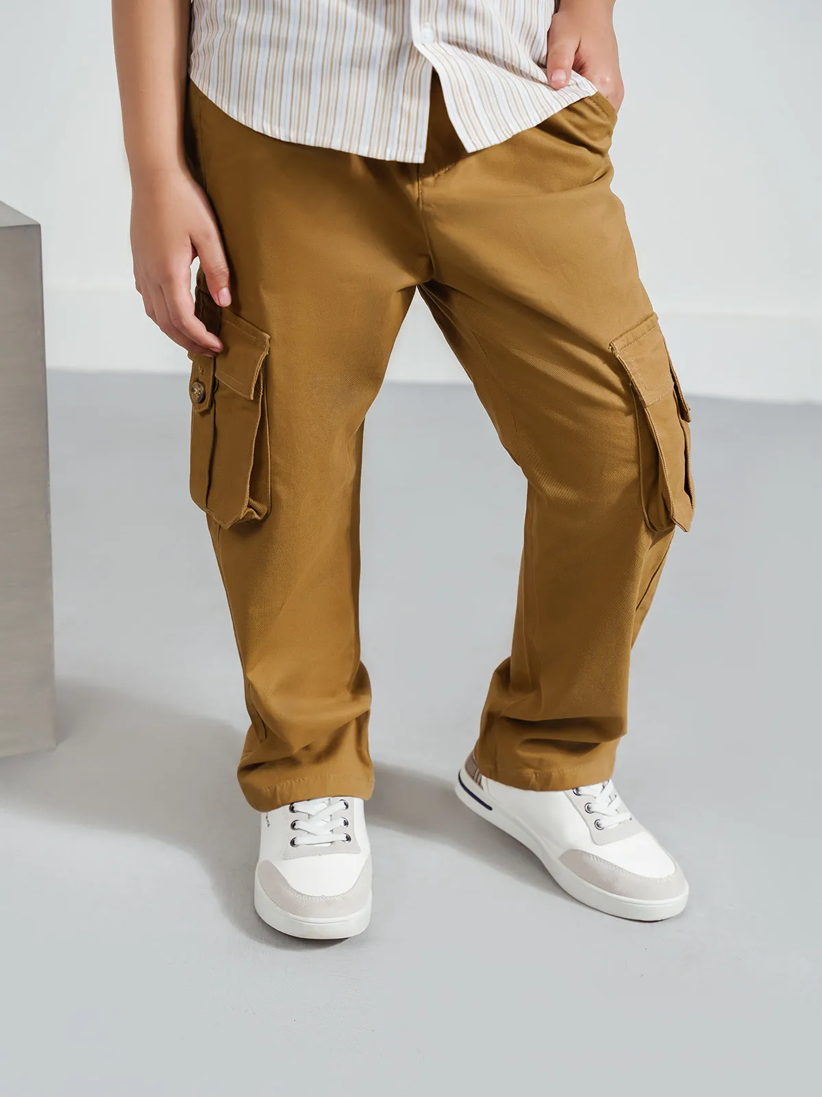 "AOKI" Cargo Fit Twill Trouser