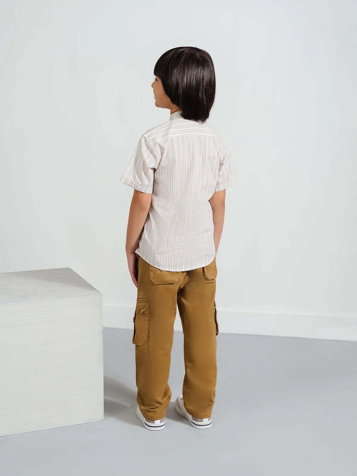 "AOKI" Cargo Fit Twill Trouser